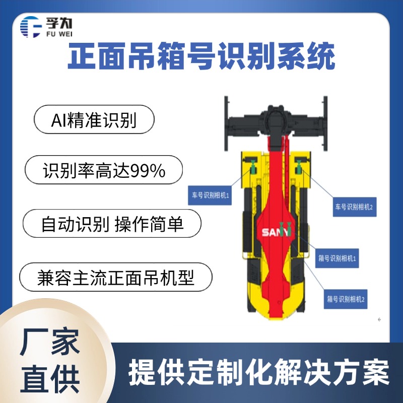 孚為正面吊車載箱號(hào)識(shí)別系統(tǒng)  集裝箱號(hào)碼識(shí)別設(shè)備